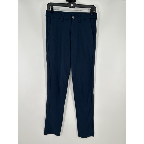 Lululemon Commission Pant Slim Warpstreme 30" Pants M5975S Navy Blue Mens 28x30 - Picture 1 of 7